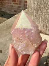 Load image into Gallery viewer, New! Rose 'Aura' Natural Quartz Polished Crystal Point Piece |Reiju