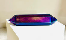 Load image into Gallery viewer, New! Large Rainbow Aura Hematite Double Terminated Bar - Point - Natural & Unique |Reiju
