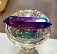 Load image into Gallery viewer, New! Large Rainbow Aura Hematite Double Terminated Bar - Point - Natural & Unique |Reiju