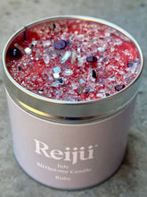 Load image into Gallery viewer, New! July - Ruby Crystal Birthstone Candle| Reiju