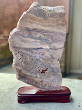 Load image into Gallery viewer, New! 🌸 Natural Pink Tourmaline Slab on Stand – XL Collector’s Piece - Natural & Unique |Reiju