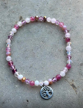 Load image into Gallery viewer, New! Natural Faceted Crystal Beads Handmade Tree Of Life Bracelet |Reiju