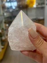 Load image into Gallery viewer, New! Rose 'Aura' Natural Quartz Polished Crystal Point Piece |Reiju