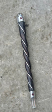 Load image into Gallery viewer, New! Magic Wand – Rosewood & Silver-Plated Copper with Garnet Gem and Clear Quartz Tip & Sphere
