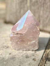Load image into Gallery viewer, New! Rose 'Aura' Natural Quartz Polished Crystal Point Piece |Reiju