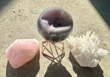 Load image into Gallery viewer, New! Golden Triangle of Crystals Bundle (Rose Quartz, Amethyst, Clear Quartz) - Natural & Unique