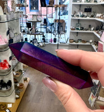 Load image into Gallery viewer, New! Large Rainbow Aura Hematite Double Terminated Bar - Point - Natural & Unique |Reiju