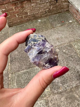 Load image into Gallery viewer, New! Rare Rough Blue John Fluorite Specimen – Strong Colour & Banding – 6cm Natural & Unique