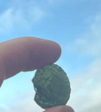 Load image into Gallery viewer, 💫 New! Huge Genuine Moldavite Piece– 2.5cm x 2cm , 8g! – Meteorite-Born Tektite Natural & Unique