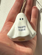 Load image into Gallery viewer, Too Cute To Spook Hanging Halloween Ghost
