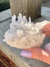 Load image into Gallery viewer, New! Golden Triangle of Crystals Bundle (Rose Quartz, Amethyst, Clear Quartz) - Natural & Unique
