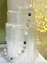 Load image into Gallery viewer, New! Handmade Pearl & Swarovski Necklace – Infused with Reiki Energy (40cm)