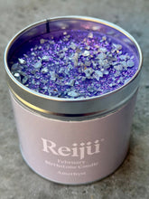 Load image into Gallery viewer, February Birthstone Candle - Amethyst Crystal Infused | Reiju