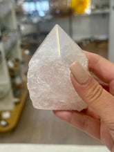 Load image into Gallery viewer, New! Rose 'Aura' Natural Quartz Polished Crystal Point Piece |Reiju