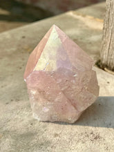 Load image into Gallery viewer, New! Rose 'Aura' Natural Quartz Polished Crystal Point Piece |Reiju