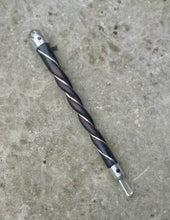 Load image into Gallery viewer, New! Magic Wand – Rosewood & Silver-Plated Copper with Garnet Gem and Clear Quartz Tip & Sphere