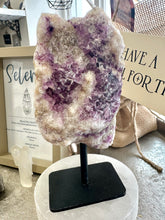 Load image into Gallery viewer, Fluorite Crystal on stand - Natural & Unique Piece