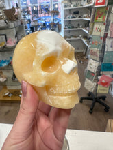 Load image into Gallery viewer, New! Unique Yellow Jade Crystal Skull Natural & Unique