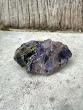 Load image into Gallery viewer, New! Rare Rough Blue John Fluorite Specimen – Strong Colour & Banding – 6cm Natural & Unique