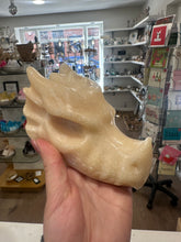 Load image into Gallery viewer, Yellow Calcite Dragon Head Carving – Natural Crystal Sculpture for Energy & Confidence |Reiju