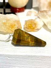 Load image into Gallery viewer, Tigers Eye Crystal Dowsing Pendulum
