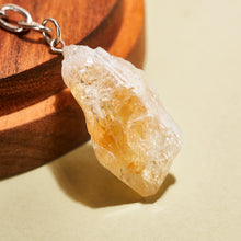 Load image into Gallery viewer, Citrine Raw Abundance Crystal Stone Unique Keyring Mobile Charm |Reiju