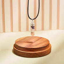 Load image into Gallery viewer, Amethyst, Clear Quartz & Rose Quartz Crystals Orgone Orgonite Pendant Necklace |Reiju