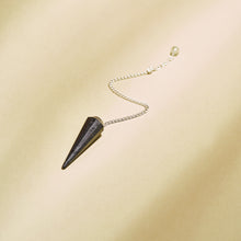 Load image into Gallery viewer, Black Tourmaline Crystal Dowsing Pendulum