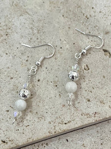 'Handmade By Michelle' Natural Moonstone Crystals Earring Set