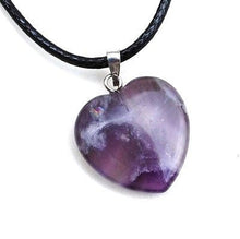 Load image into Gallery viewer, Amethyst Crystal Heart Pendant - Krystal Gifts UK