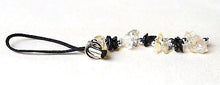 Load image into Gallery viewer, Citrine and Black Tourmaline Gem Stone Chip Mobile / Keyring / Bag Charm Gift Wrapped - Krystal Gifts UK