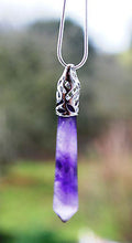 Load image into Gallery viewer, Amethyst Long Crystal Pendant - Krystal Gifts UK