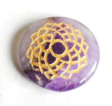 Load image into Gallery viewer, Set of Seven Chakra Healing Crystal Palm Stones, Hand Engraved With Sanskrit Chakra Symbols - Krystal Gifts UK