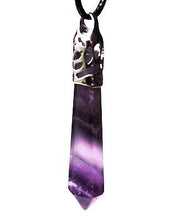 Load image into Gallery viewer, Amethyst Long Crystal Pendant - Krystal Gifts UK