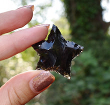 Load image into Gallery viewer, Black Obsidian (Dragon Glass) Crystal Star