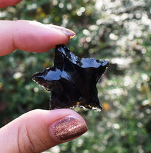 Load image into Gallery viewer, Black Obsidian (Dragon Glass) Crystal Star