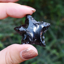 Load image into Gallery viewer, Black Obsidian (Dragon Glass) Crystal Star
