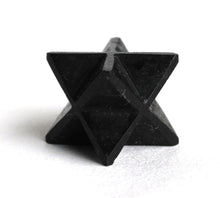 Load image into Gallery viewer, Black Tourmaline Crystal &quot;Electric Stone&quot; Hand Cut Merkaba Star Healing - Krystal Gifts UK