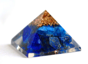 Lapis Lazuli Crystal Orgone Pyramid - Krystal Gifts UK