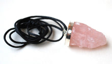 Load image into Gallery viewer, Raw Rose Quartz Crystal Stone Pendant &quot;Love&quot; - Krystal Gifts UK