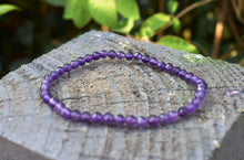 Load image into Gallery viewer, Amethyst Faceted Crystal Bracelet