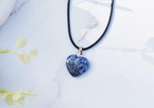 Load image into Gallery viewer, Sodalite Crystal Heart Pendant