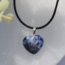 Load image into Gallery viewer, Sodalite Crystal Heart Pendant