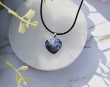 Load image into Gallery viewer, Sodalite Crystal Heart Pendant