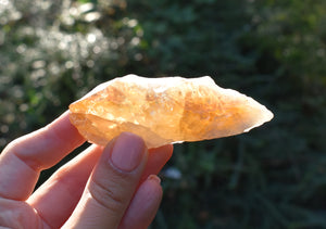 Citrine Crystal Stone Polished Point Raw Chunk Piece