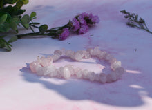 Load image into Gallery viewer, Rose Quartz Crystal Chip Bracelet