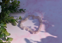 Load image into Gallery viewer, Rose Quartz Crystal Chip Bracelet