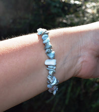 Load image into Gallery viewer, Larimar Natural Crystal Chips Stone Bracelet |Reiju