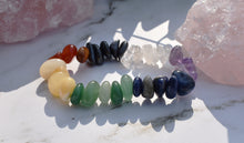 Load image into Gallery viewer, Chakra Crystal Stone Chips Gemstone Bracelet