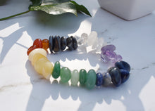 Load image into Gallery viewer, Chakra Crystal Stone Chips Gemstone Bracelet